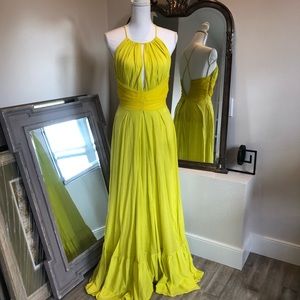 GAETANO NAVARRA LIME MAXI DRESS